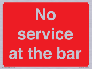 No service at the bar